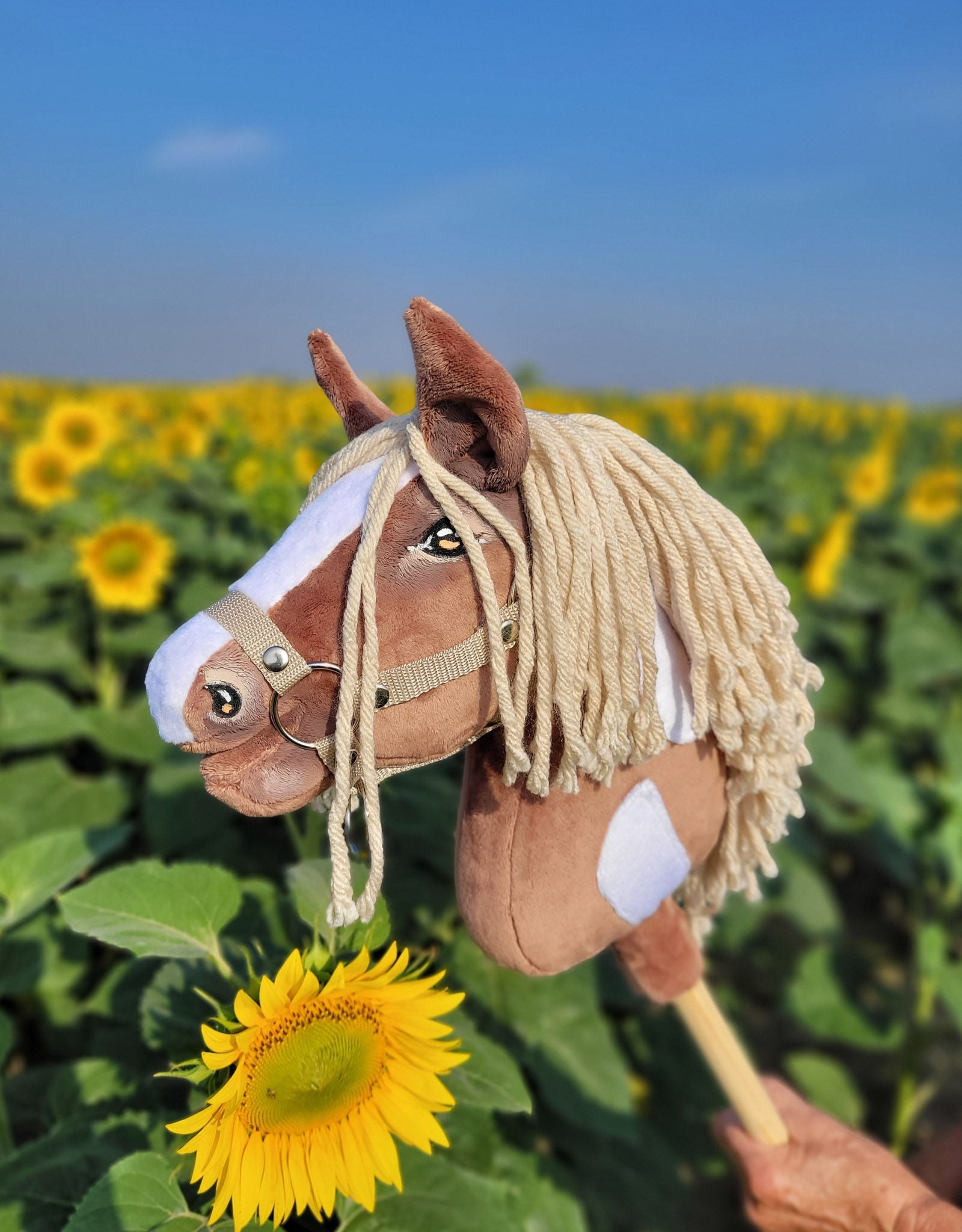 Horse on a stick Super Hobby Horse Premium - western III bay horse A4