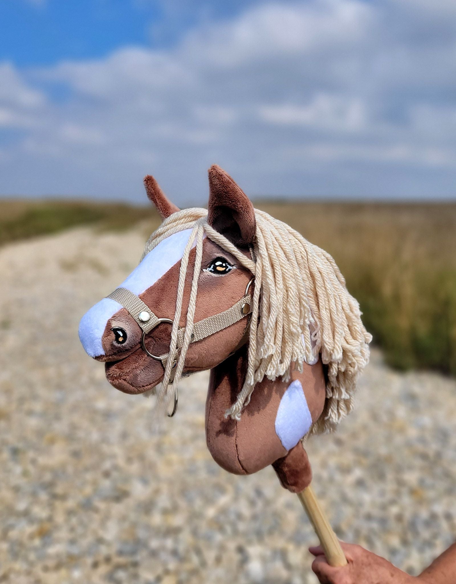 Horse on a stick Super Hobby Horse Premium - western III bay horse A4