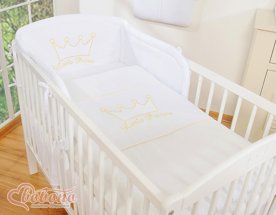 Bedding set 2-pcs- Little Prince/Princess white