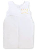 Cotton sleeping bag for children, size M, 6-12 months, TOG 2.5, all-season, Little Princess white