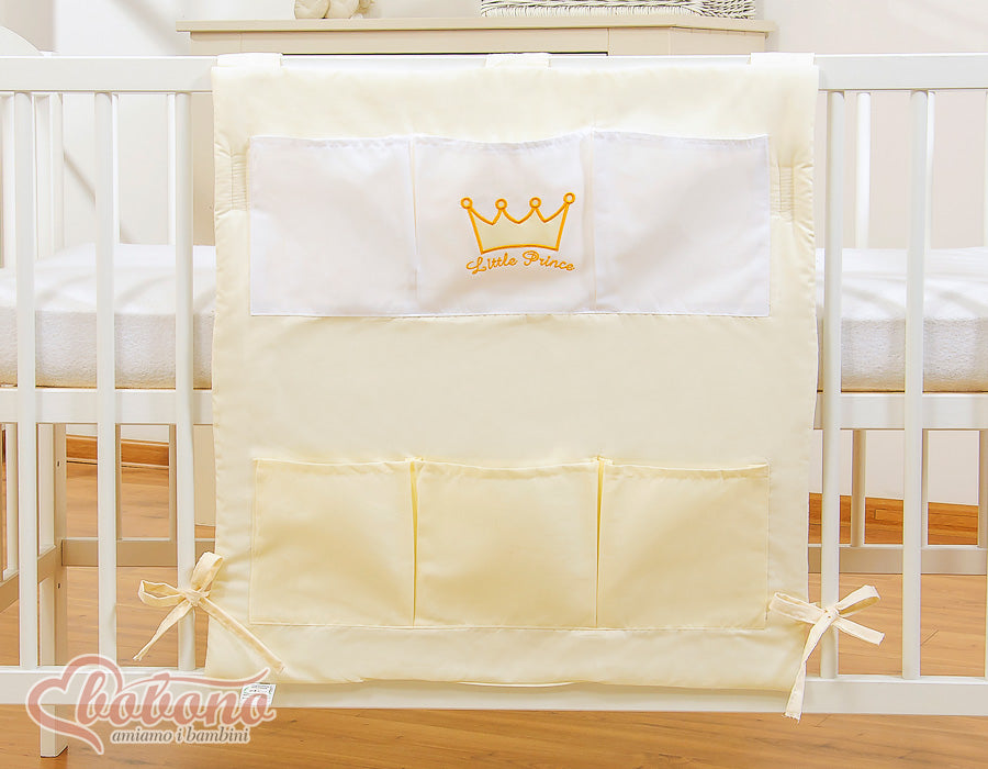 Cot tidy- Little Prince/Princess cream