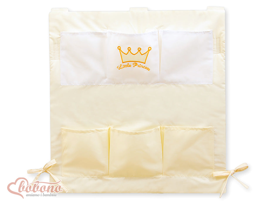 Cot tidy- Little Prince/Princess cream