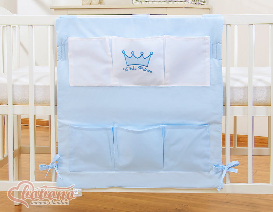 Cot tidy- Little Prince/Princess blue