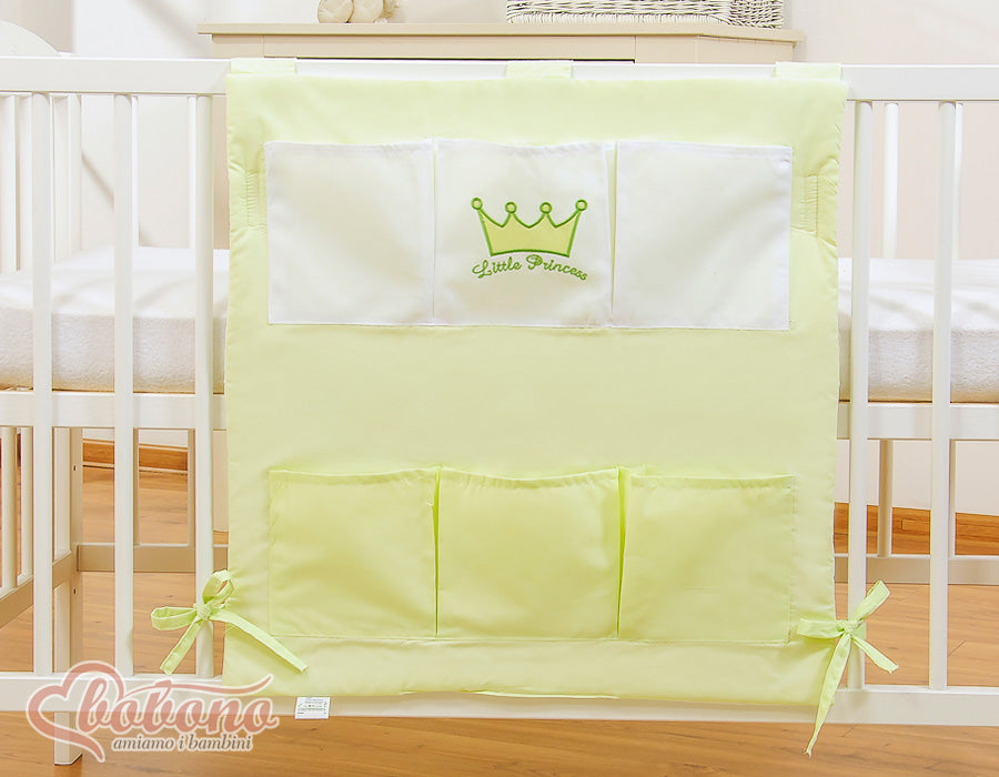 Cot tidy- Little Prince/Princess green