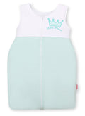 Cotton sleeping bag for children, size M, 6-12 months, TOG 2.5, all-season, Little Princess mint