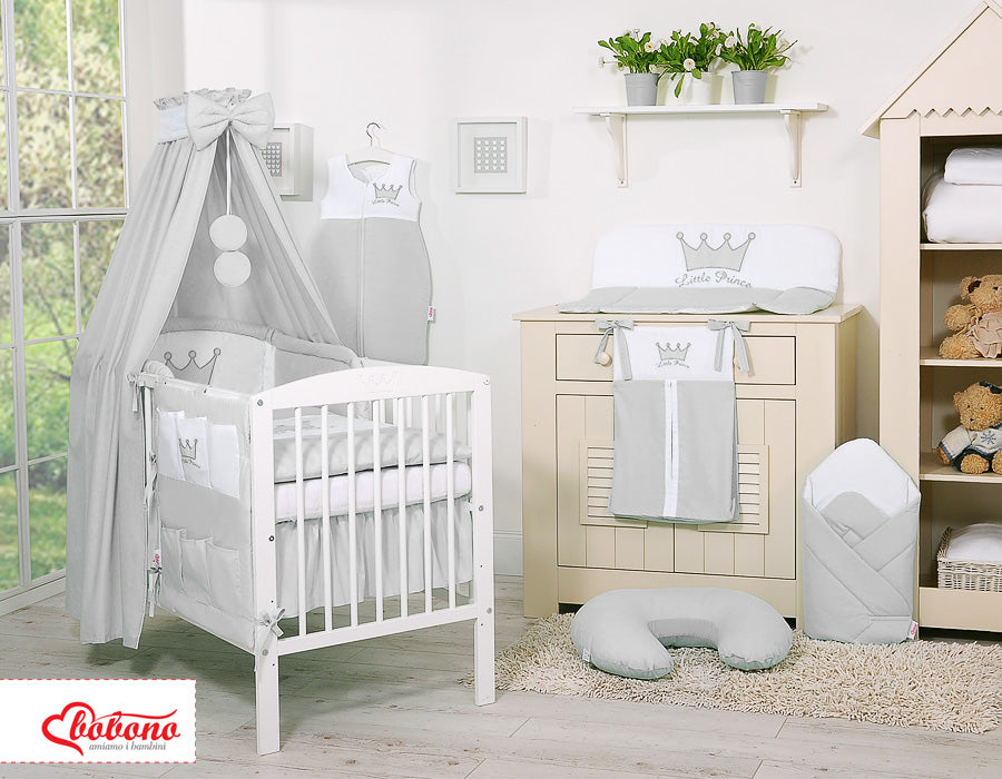 Canopy made of fabric- Little Prince/Princess gray