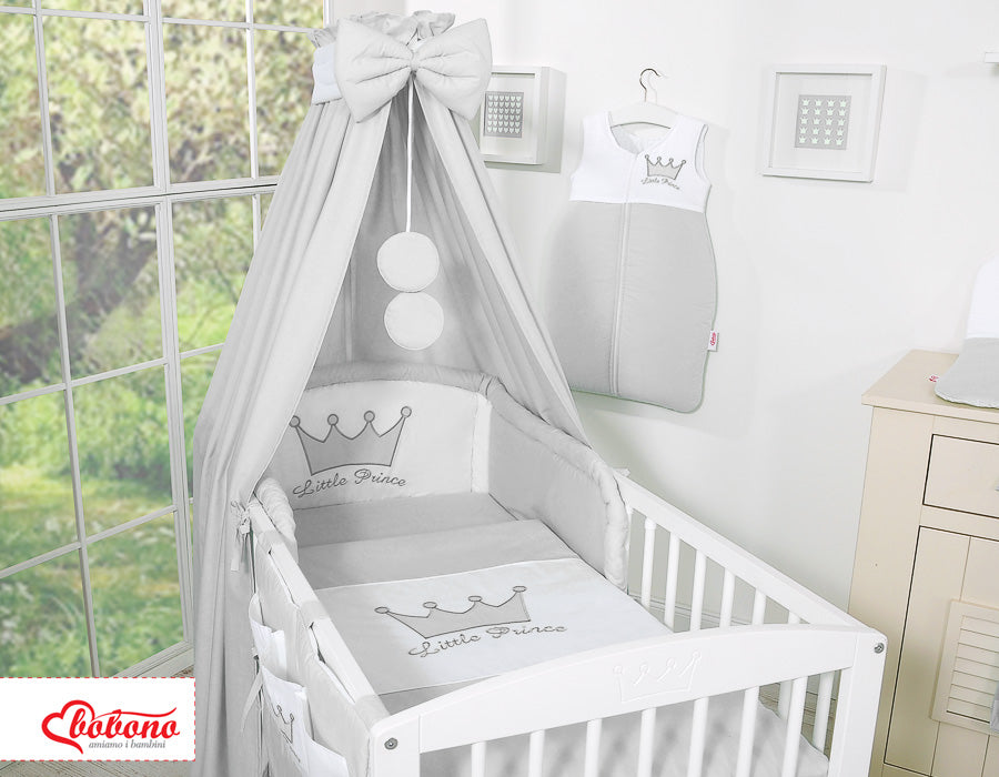 Canopy made of fabric- Little Prince/Princess gray