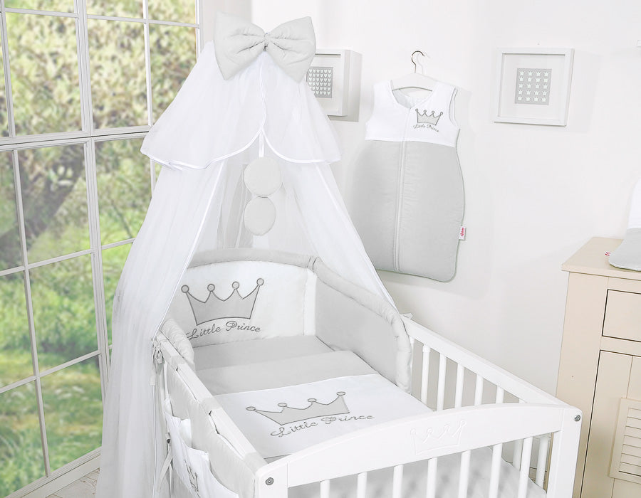 Mosquito-net made of chiffon- Little Prince/Princess gray