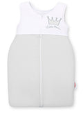 Cotton sleeping bag for children, size M, 6-12 months, TOG 2.5, all-season, Little Prince gray