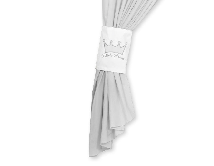 Curtains for baby room- Little Prince/Princess gray