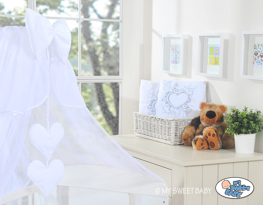 Mosquito-net made of chiffon- Chic white