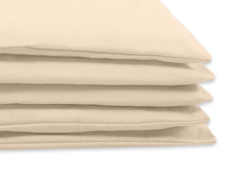 Cotton children's bedding set, 2 pieces, pillowcase 60x40 cm and duvet cover 120x90 cm - beige