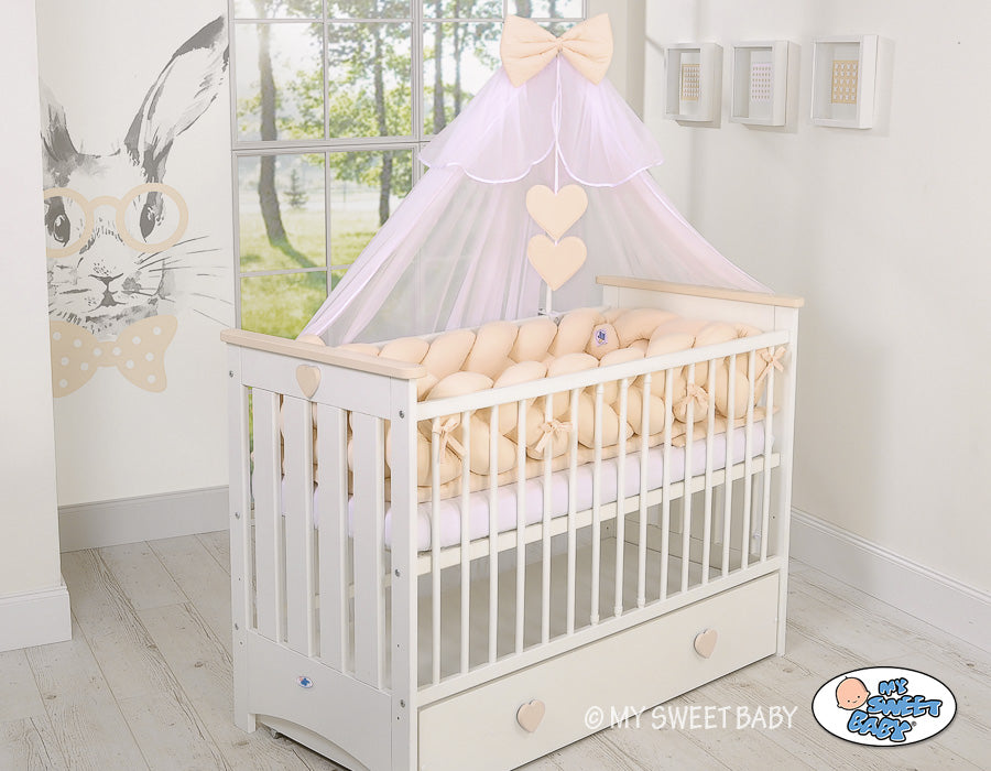 Mosquito-net made of chiffon- white