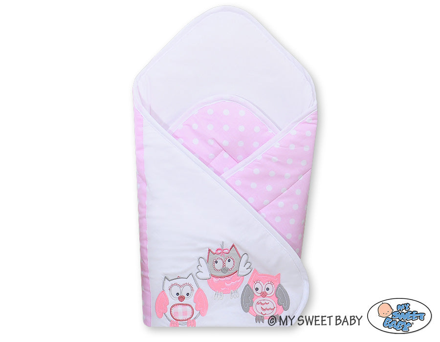 Baby nest with stiffenig- Owls Bigi Zibi & Adele pink