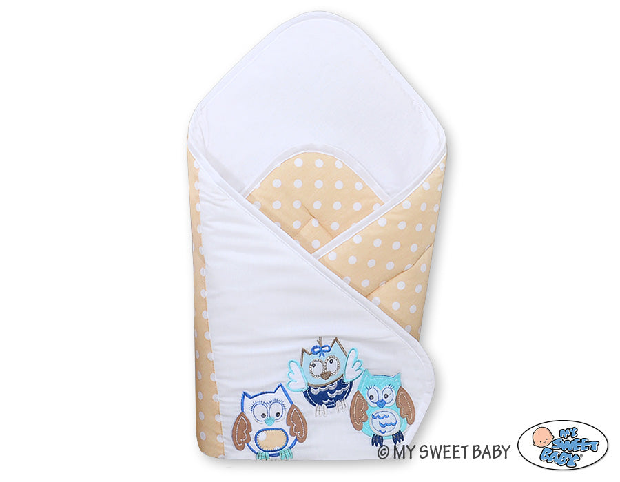 Baby nest with stiffenig- Owls Bigi Zibi & Adele beige