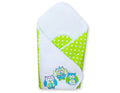 Baby nest with stiffenig- Owls Bigi Zibi & Adele green