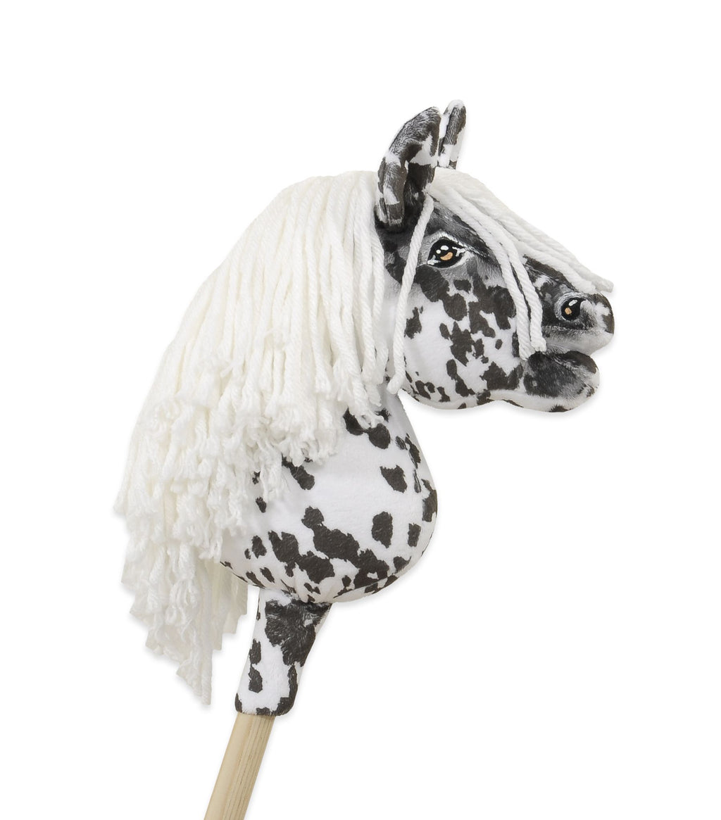 Horse on a stick Super Hobby Horse Premium leopard with a white mane A5
