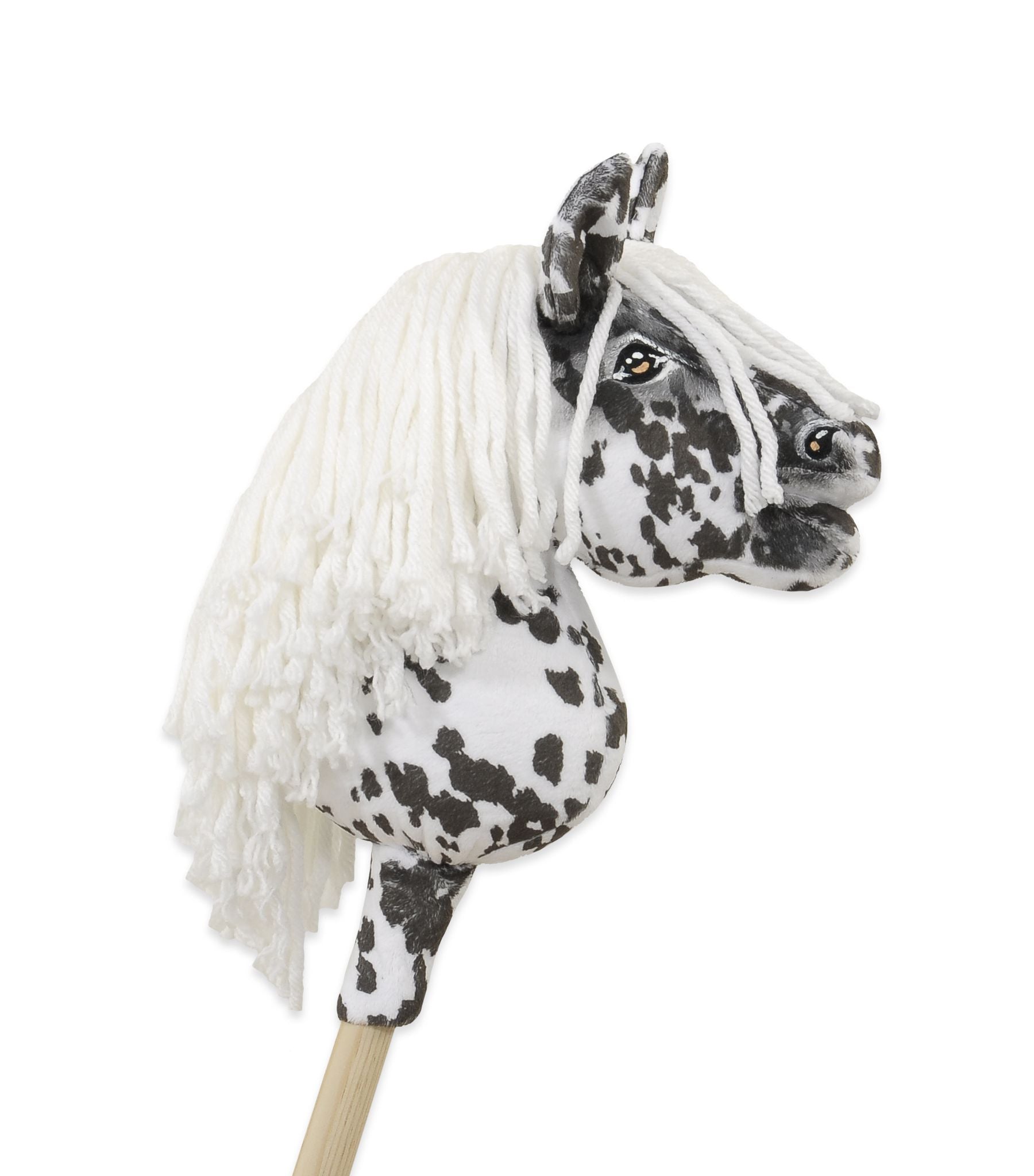 Horse on a stick Super Hobby Horse Premium leopard with a white mane A5
