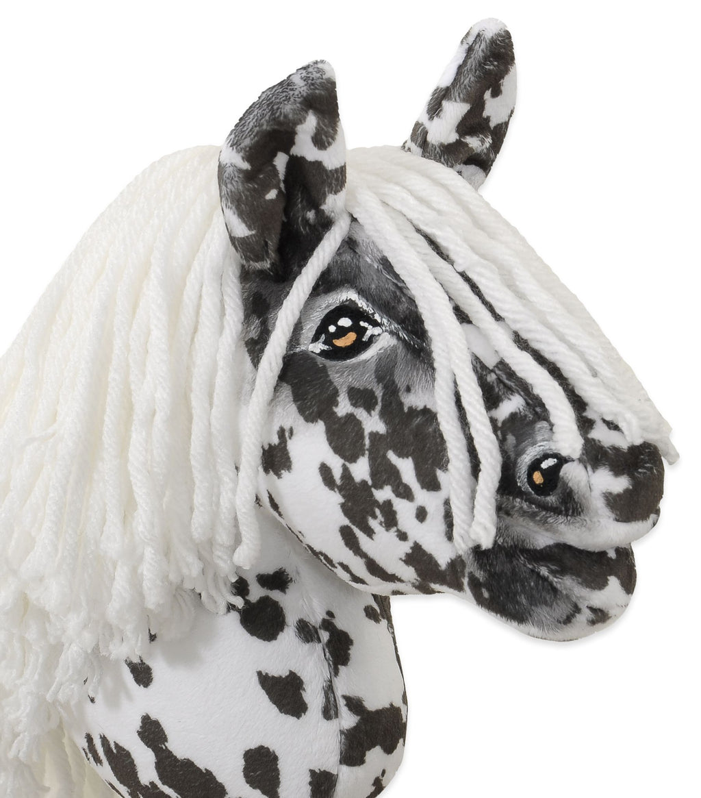 Horse on a stick Super Hobby Horse Premium leopard with a white mane A5