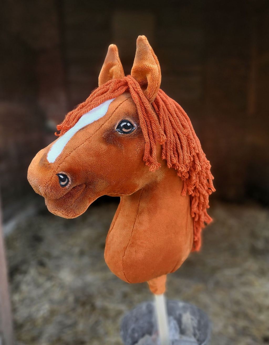 Horse on a stick Super Hobby Horse Premium  - chestnut horse A3