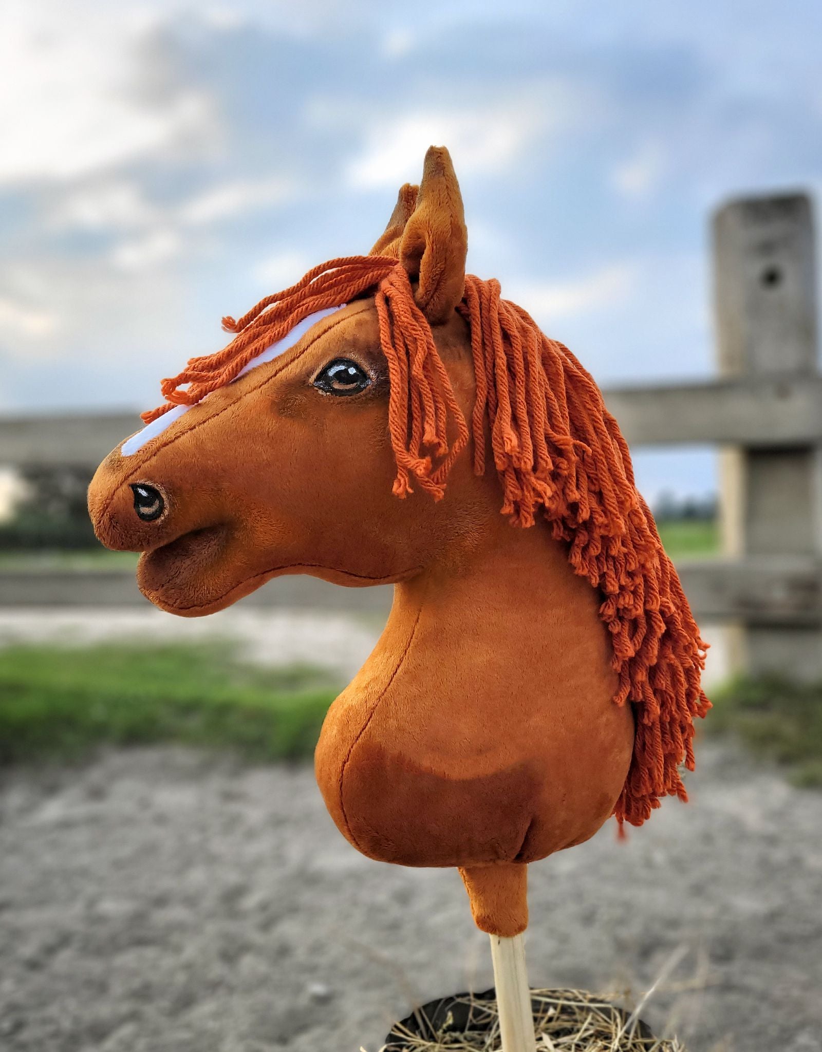 Horse on a stick Super Hobby Horse Premium  - chestnut horse A3