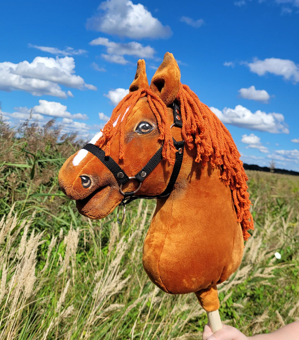 Horse on a stick Super Hobby Horse Premium  - chestnut horse A3