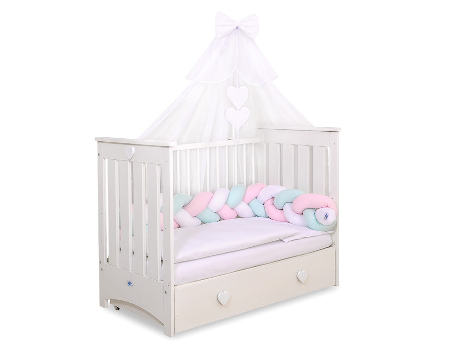 Mosquito-net made of chiffon- white