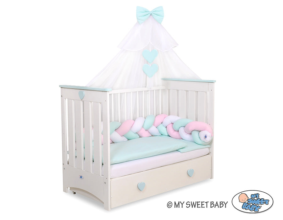 Mosquito-net made of chiffon- white