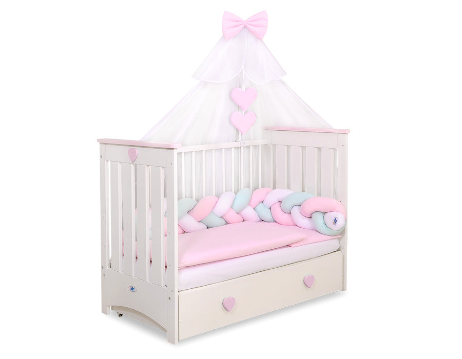 Mosquito-net made of chiffon- white