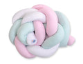 Knot bumper-  white-pink-mint