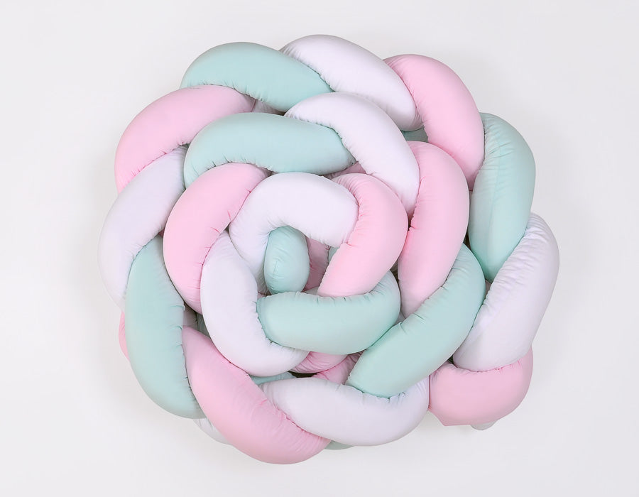 Knot bumper XXL-  white-pink-mint