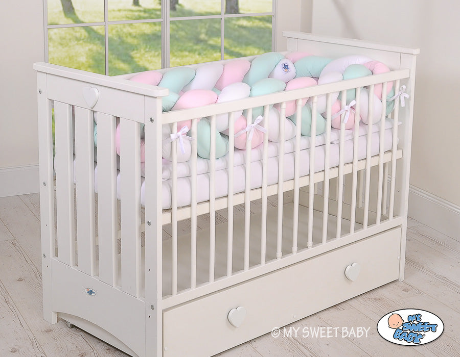 Knot bumper XXL-  white-pink-mint