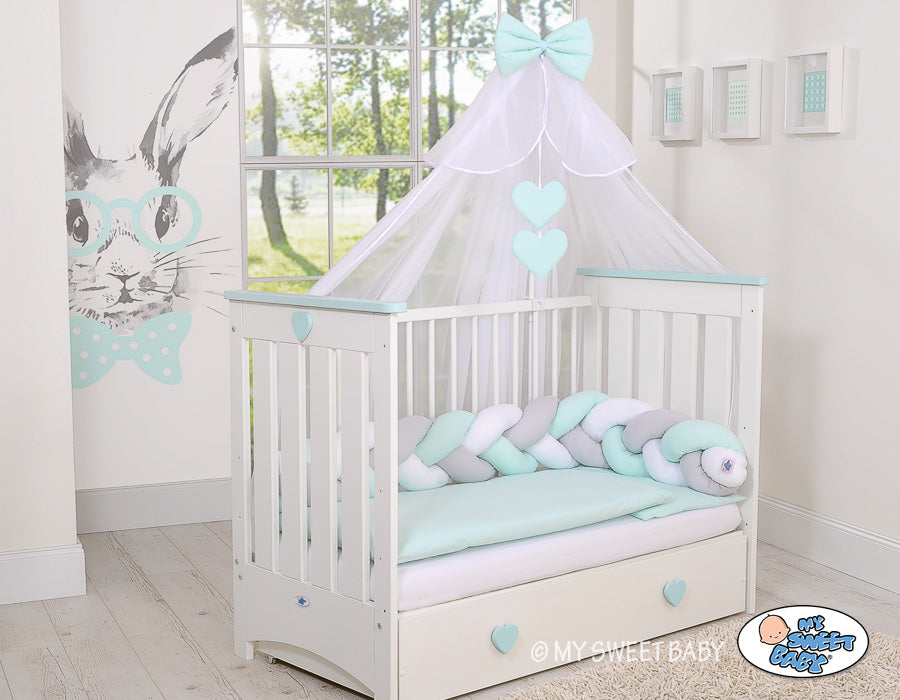 Mosquito-net made of chiffon- white