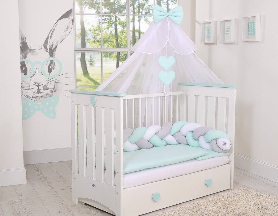 Mosquito-net made of chiffon- white
