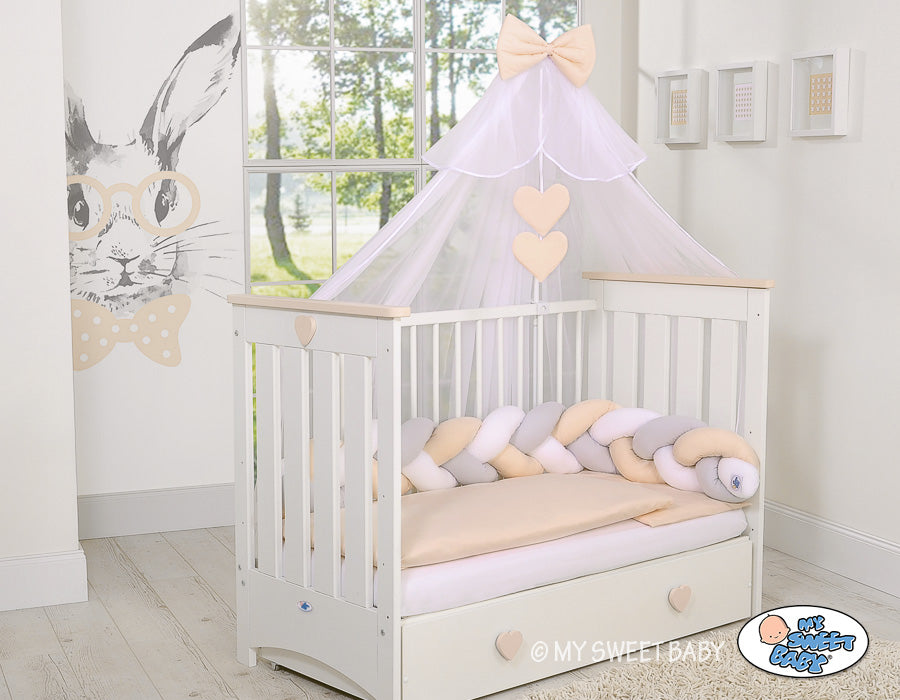Mosquito-net made of chiffon- white