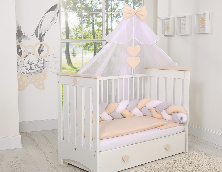 Mosquito-net made of chiffon- white