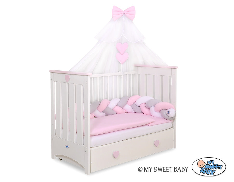 Mosquito-net made of chiffon- white