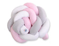 Knot bumper- white-gray-pink