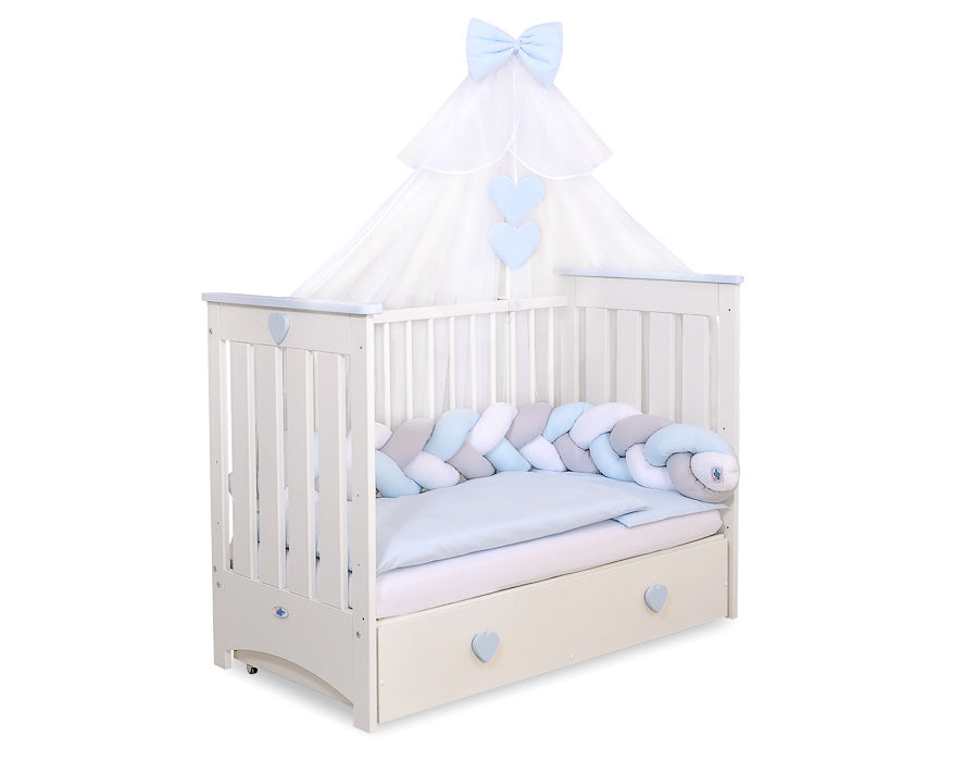 Mosquito-net made of chiffon- blue