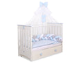 Mosquito-net made of chiffon- blue