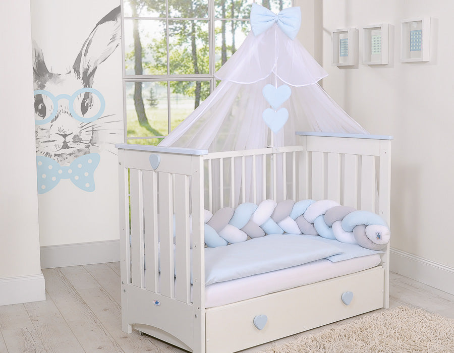 Mosquito-net made of chiffon- blue