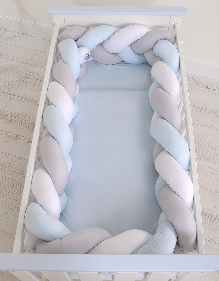 Knot bumper XXL- white-gray - blue