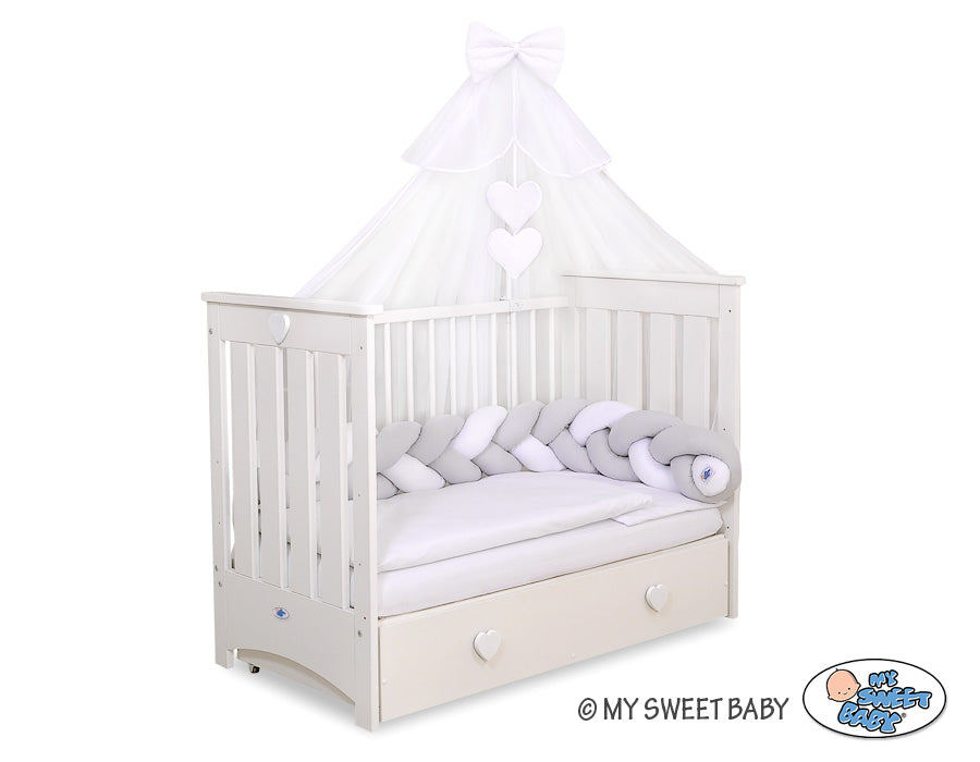 Mosquito-net made of chiffon- white