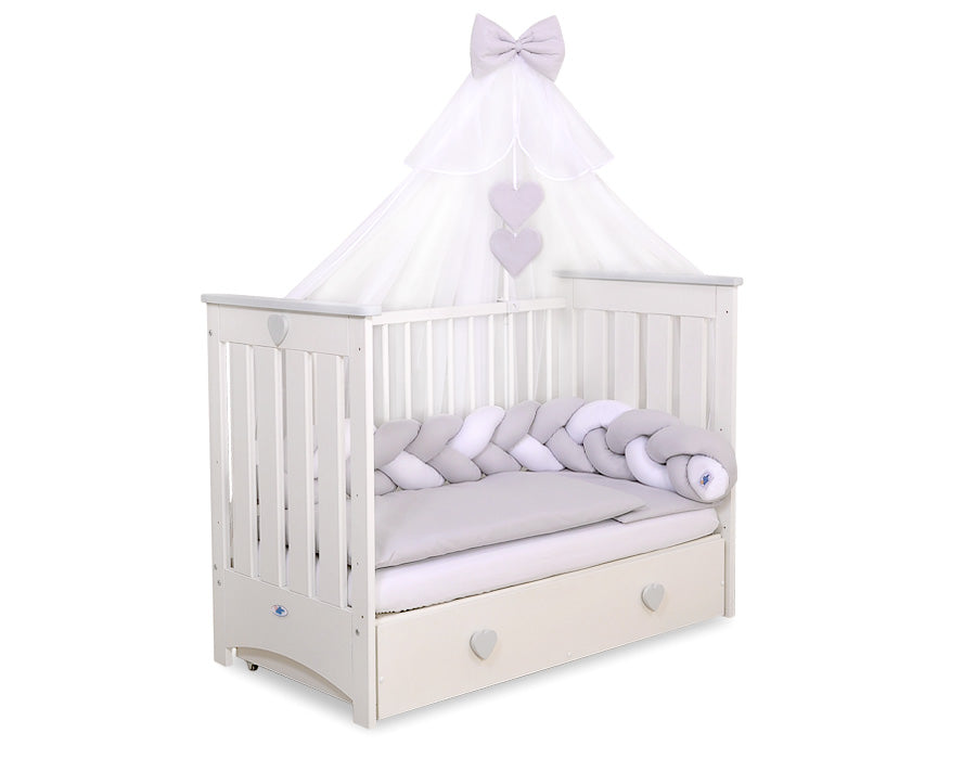 Mosquito-net made of chiffon- white