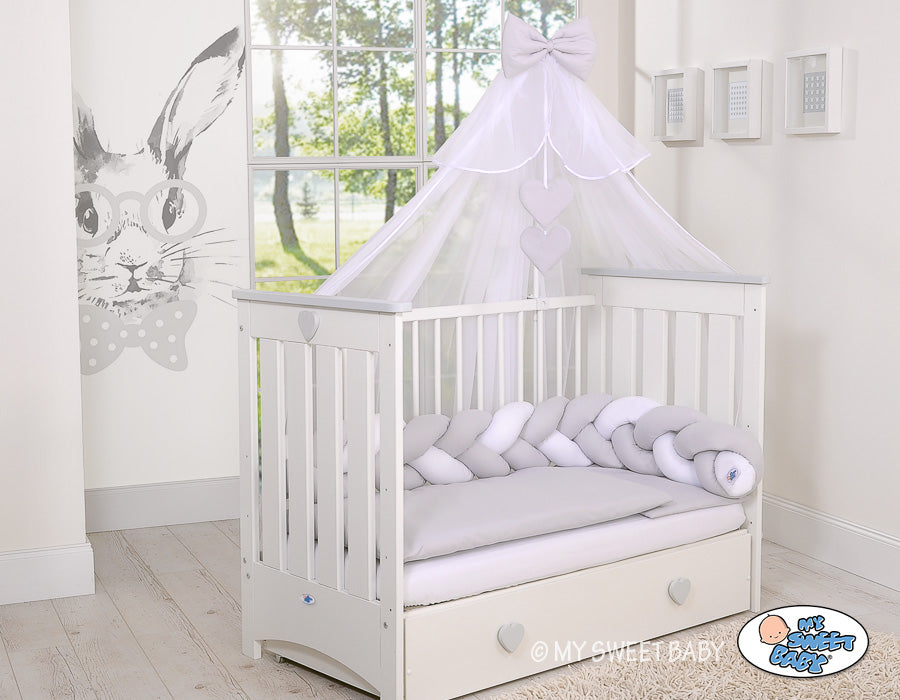 Mosquito-net made of chiffon- white