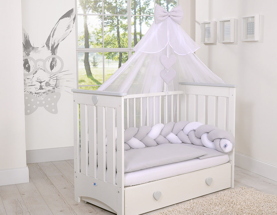 Mosquito-net made of chiffon- white