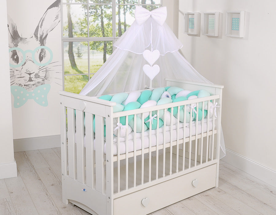 Knot bumper XXL- white-mint