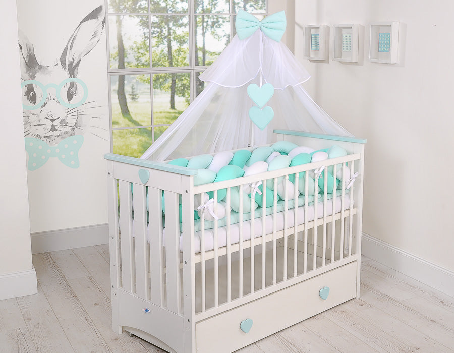 Knot bumper XXL- white-mint