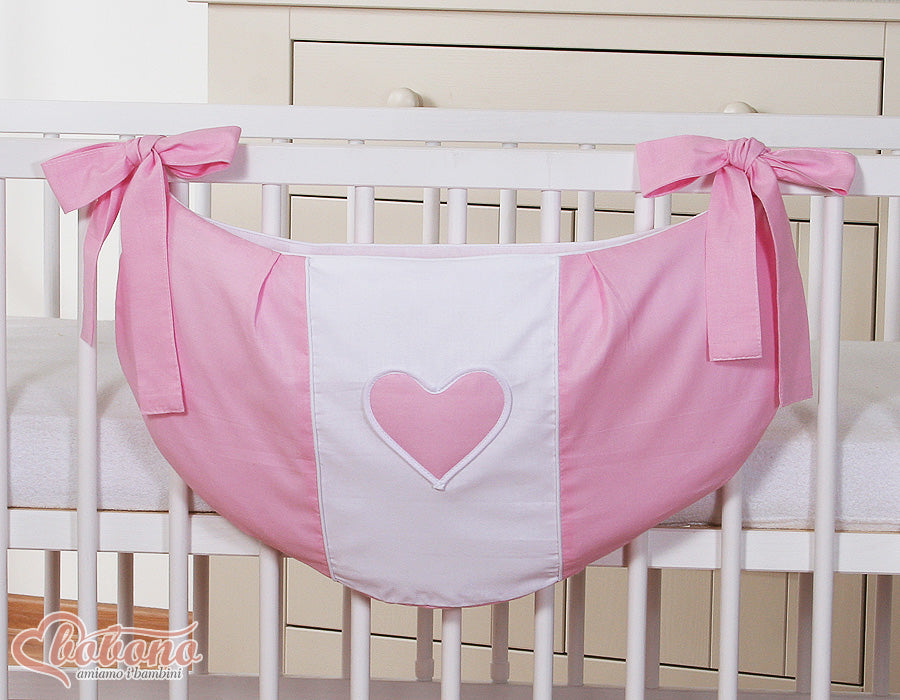 Toys bag- Hanging Hearts pink