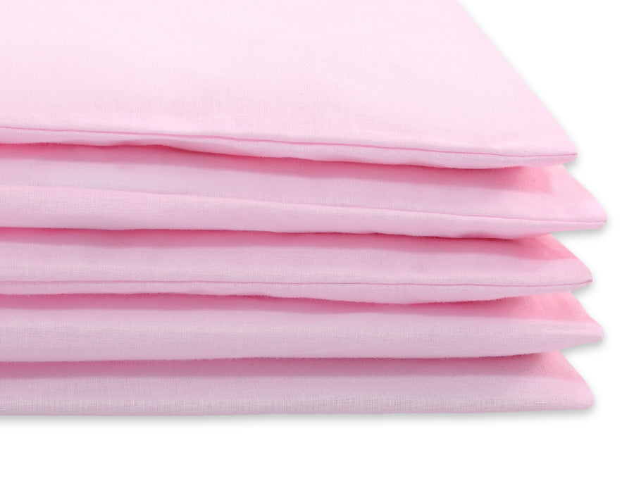 Cotton children's bedding set 2 pieces pillowcase 60x40 cm and duvet cover 135x100 cm - pink
